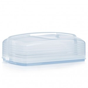 Baking Tupperware Rectangular Cake Taker White | NYGMF-5837